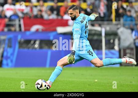 Giorgi Mamardashvili (25) de Géorgie photographié lors d'un match de football entre les équipes nationales de Turquie et de Géorgie le premier jour du Groupe F dans la phase de groupes du tournoi UEFA Euro 2024 , le mercredi 18 juin 2024 à Dortmund , Allemagne . PHOTO SPORTPIX | David Catry Banque D'Images