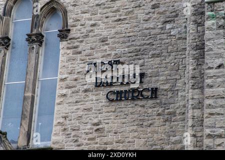 Ottawa, Canada - 4 juin 2024 : premier édifice de l'église baptiste au centre-ville d'Ottawa, Ontario Banque D'Images