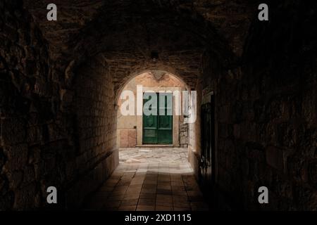 À l'intérieur de la vieille ville de Kotor, patrimoine mondial de l'UNESCO, Kotor, Monténégro Banque D'Images