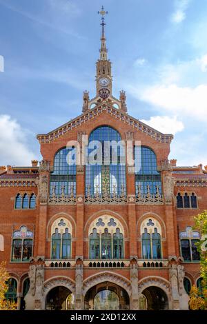 Hospital de la Santa Creu i Sant Pau, recinte modernista de Sant Pau, modernisme architecte Lluís Domènech i Montaner, Barcelone, Catalogne, Espagne Banque D'Images