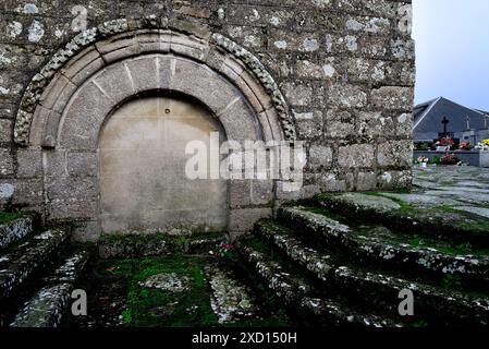 Église San Martiño de Couto, Taboada, Lugo, Espagne Banque D'Images