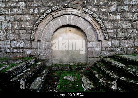 Église San Martiño de Couto, Taboada, Lugo, Espagne Banque D'Images