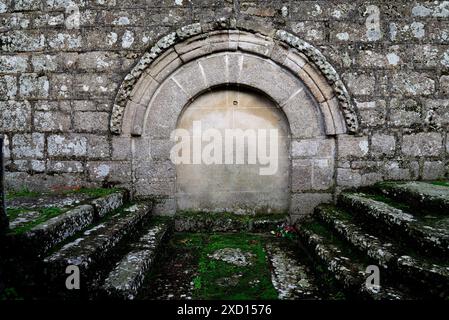 Église San Martiño de Couto, Taboada, Lugo, Espagne Banque D'Images