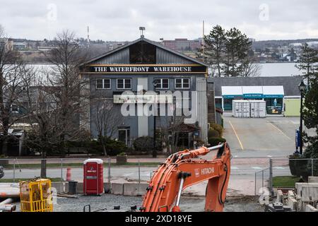 Le restaurant Waterfront Warehouse sur Lower Water Street, sur la promenade riveraine à Halifax, Nouvelle-Écosse, Canada Banque D'Images