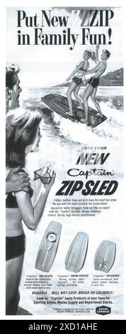 1967 Zip Sled par Union Carbide ad Banque D'Images