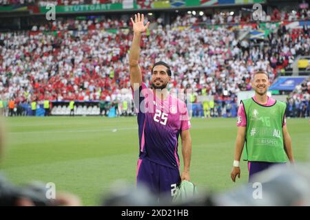 Stuttgart, Allemagne. 19 juin 2024. Emre Can (Allemagne) lors du match UEFA Euro Allemagne 2024 entre Allemagne 2-0 Hongrie au Stuttgart Arena le 19 juin 2024 à Stuttgart, Allemagne. (Photo de Maurizio Borsari/AFLO) crédit : Aflo Co. Ltd./Alamy Live News Banque D'Images