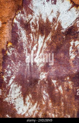 Fond de texture de Grunge Scratched Rusty Metal Banque D'Images