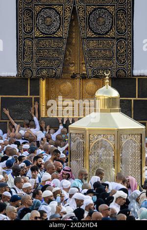 La Mecque, Arabie Saoudite. 17 juin 2024. Diverses photos de la Grande Mosquée de la Mecque, Arabie Saoudite, vues à la fin de la saison de pèlerinage, autour de Aid el Adha, le 16 juin 2024. Photo Balkis Press/ABACAPRESS. COM Credit : Abaca Press/Alamy Live News Banque D'Images