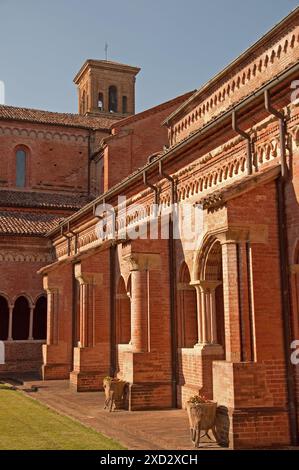 Chiaravalle della Colomba Abbey, Alseno, Piacenza, Emilie Romagne, Italie. Banque D'Images