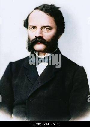 Portrait de Werner von Siemens (1816-1892). Ingénieur électricien et industriel allemand. Banque D'Images