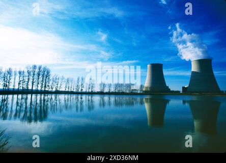Centrale nucléaire, Belleville-sur-Loire (cher), France Banque D'Images