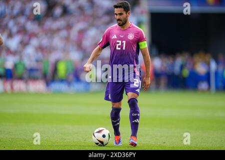 Stuttgart, Allemagne. 19 juin 2024. Ilkay Gundogan en action lors du match Allemagne/Hongrie UEFA Euro 2024 Group A à l'Arena Stuttgart le 19 juin 2024. (Photo par : Dimitrije Vasiljevic) crédit : Dimitrije Vasiljevic/Alamy Live News Banque D'Images