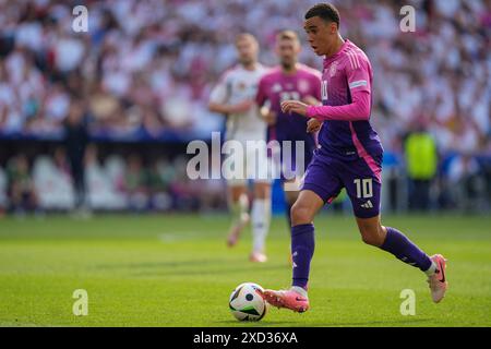Stuttgart, Allemagne. 19 juin 2024. Jamal Musiala d'Allemagne en action lors du match Allemagne - Hongrie UEFA Euro 2024 Group A à l'Arena Stuttgart le 19 juin 2024. (Photo par : Dimitrije Vasiljevic) crédit : Dimitrije Vasiljevic/Alamy Live News Banque D'Images