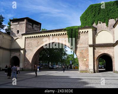 Sendlinger Tor porte sud de la ville de Munich Bavière Allemagne Banque D'Images