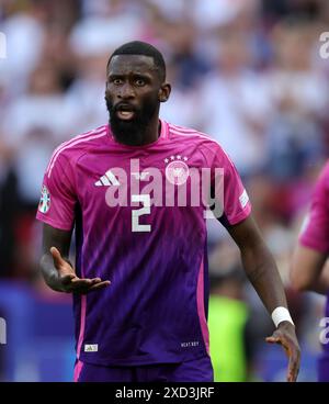 STUTTGART, ALLEMAGNE - 19 JUIN : Antonio Ruediger, Allemand, lors du match de la phase de groupes de l'UEFA EURO 2024 entre l'Allemagne et la Hongrie au Stuttgart Arena Banque D'Images