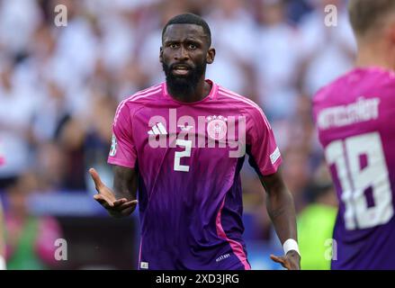 STUTTGART, ALLEMAGNE - 19 JUIN : Antonio Ruediger, Allemand, lors du match de la phase de groupes de l'UEFA EURO 2024 entre l'Allemagne et la Hongrie au Stuttgart Arena Banque D'Images