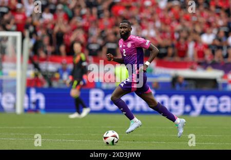 STUTTGART, ALLEMAGNE - 19 JUIN : Antonio Ruediger, Allemand, lors du match de la phase de groupes de l'UEFA EURO 2024 entre l'Allemagne et la Hongrie au Stuttgart Arena Banque D'Images