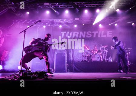 Tourniquet en concerto al Circolo Magnolia di Milano. Foto di Davide Merli Banque D'Images