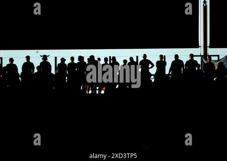 Cologne, Allemagne. 19 juin 2024. Fans photographiés pendant le match des Championnats d'Europe de l'UEFA au stade de Cologne, Cologne. Le crédit photo devrait se lire : Jonathan Moscrop/Sportimage crédit : Sportimage Ltd/Alamy Live News Banque D'Images