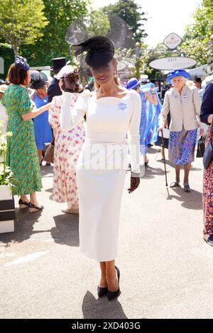 Chanteuse Katherine Jenkins lors de la troisième journée du Royal Ascot à Ascot Racecourse, Berkshire. Date de la photo : jeudi 20 juin 2024. Banque D'Images