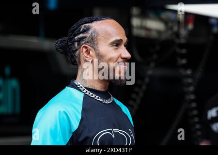 Barcelone, Espagne. 20 juin 2024. HAMILTON Lewis (gbr), Mercedes AMG F1 Team W15, portrait de formule 1 Aramco Gran Premio de Espana 2024, 10e manche du Championnat du monde de formule 1 2024 du 21 au 23 juin 2024 sur le circuit de Barcelona-Catalunya, à Montmeló, Espagne - photo Florent Gooden/DPPI crédit: DPPI Media/Alamy Live News Credit : DPPI Media/Alamy Live News Banque D'Images