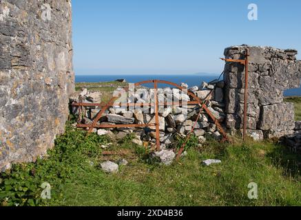 Fort Dun Eochla site historique sur l'île d'Aran en République d'Irlande Banque D'Images