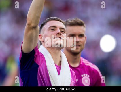 Stuttgart, Allemagne. 19 juin 2024. Stuttgart, MHP Arena, 19.06.2024, Florian Wirtz, de l'allemagne, sourit après le match Championnat d'Europe UEFA 2024 Allemagne contre Hongrie. Crédit : Mika Volkmann/Alamy Live News Banque D'Images