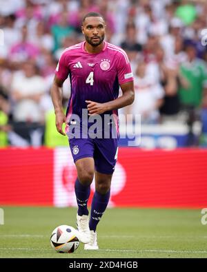 STUTTGART, ALLEMAGNE - 19 JUIN : Jonathan Tah de l'Allemagne lors du match de la phase de groupes de l'UEFA EURO 2024 entre l'Allemagne et la Hongrie à Stuttgart Arena le 19 juin 2024 à Stuttgart, Allemagne. © diebilderwelt / Alamy Stock Banque D'Images