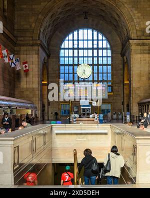 The Great Hall of Toronto Union Station, Ontario, Canada Banque D'Images