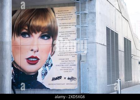 Taylor Swift - Wembley Era Tour préparation du concert - Londres, Royaume-Uni juin 2024 swiftie Banque D'Images