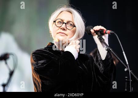 Elisabeth Frazer avec une attaque massive en juin 2024 Banque D'Images