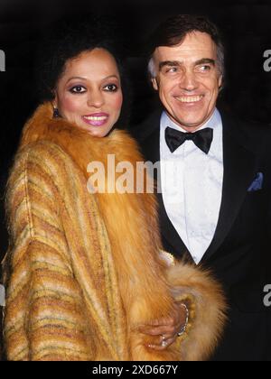 Diana Ross avec Jack Briley, scénariste primé aux Oscars Banque D'Images