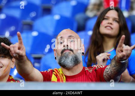 Gelsenkirchen, Allemagne. 20 juin 2024. Fan de l'Espagne lors du match de football Euro 2024 phase de Groupe B entre l'Espagne et l'Italie au stade Arena AufSchalke de Gelsenkirchen (Allemagne), le 20 juin 2024. Crédit : Insidefoto di andrea staccioli/Alamy Live News Banque D'Images