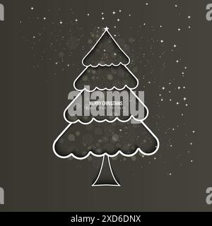 fond d'arbre de noël délimité Illustration de Vecteur
