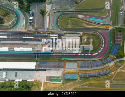 Hungaroring car course track est le plus grand lieu de course hongrois pour les sports mécaniques. Il y a dans la ville de Mogyorod près de Budapest. Banque D'Images