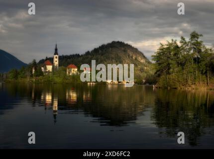 Lago di Bled Slovénie Banque D'Images