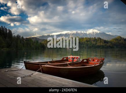 Lago di Bled Slovénie Banque D'Images