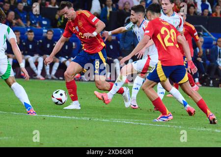 Fabian Ruiz (Espagne) en action lors de l'UEFA Euro 2024 - Espagne vs Italie, Championnat d'Europe de football de l'UEFA à Gelsenkirchen, Allemagne, le 20 juin 2024 Banque D'Images