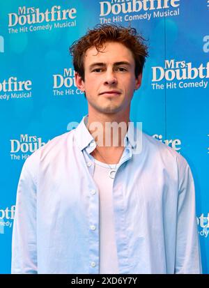 LONDRES, ROYAUME-UNI. 20 juin 2024. Ben Radcliffe assiste à la 1ère représentation 'Nanniversaire' de 'MRS Doubtfire : The musical' au Shaftesbury Theatre, Londres, Royaume-Uni. Crédit : Voir Li/Picture Capital/Alamy Live News Banque D'Images