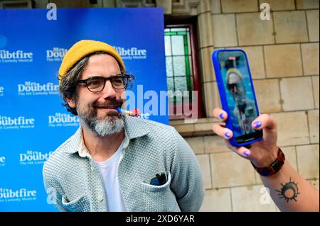 LONDRES, ROYAUME-UNI. 20 juin 2024. Daniel ings assiste à la 1ère représentation 'Nanniversaire' de 'MRS Doubtfire : The musical' au Shaftesbury Theatre, Londres, Royaume-Uni. Crédit : Voir Li/Picture Capital/Alamy Live News Banque D'Images