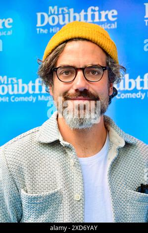 LONDRES, ROYAUME-UNI. 20 juin 2024. Daniel ings assiste à la 1ère représentation 'Nanniversaire' de 'MRS Doubtfire : The musical' au Shaftesbury Theatre, Londres, Royaume-Uni. Crédit : Voir Li/Picture Capital/Alamy Live News Banque D'Images