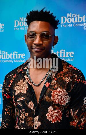 LONDRES, ROYAUME-UNI. 20 juin 2024. Matthew Morrison assiste à la 1ère représentation de 'MRS Doubtfire : The musical' au Shaftesbury Theatre, Londres, Royaume-Uni. Crédit : Voir Li/Picture Capital/Alamy Live News Banque D'Images