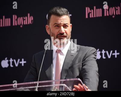 Hollywood, États-Unis. 20 juin 2024. Jimmy Kimmel arrive à la cérémonie Carol Burnett Hand & Footprint qui se tient au TCL Chinese Theatre à Hollywood, CA le 20 juin 2024. © Janet Gough/AFF-USA. Crédit COM : AFF/Alamy Live News Banque D'Images