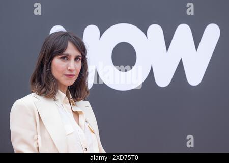 Roma, Italie. 19 juin 2024. L'actrice Silvia D'Amico assiste à l'appel photo pour la présentation des horaires de Sky Italia à la terrasse du Cinéma Barberini à Rome (photo de Matteo Nardone/Pacific Press) crédit : Pacific Press Media production Corp./Alamy Live News Banque D'Images