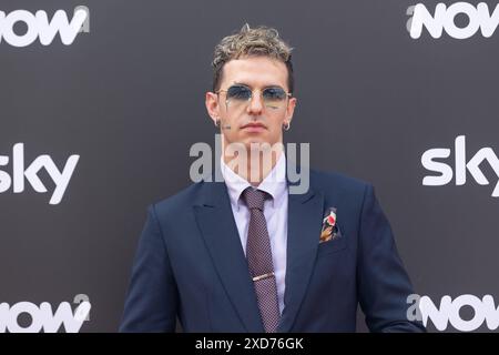 Roma, Italie. 19 juin 2024. Le chanteur Achille Lauro assiste à la séance photo pour la présentation des horaires Sky Italia à la terrasse du Cinéma Barberini à Rome (photo de Matteo Nardone/Pacific Press/Sipa USA) crédit : Sipa USA/Alamy Live News Banque D'Images