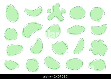 Vecteur de formes de blob organique abstrait Illustration de Vecteur