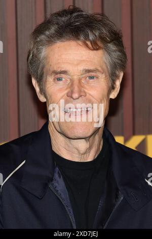 New York, New York, États-Unis. 20 juin 2024. Willem Dafoe assiste à une première de « genres de gentillesse » au Museum of Modern Art de New York. Crédit : Greg Allen/Alamy Live News. Banque D'Images