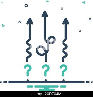 Icône pour difficile, rigide Illustration de Vecteur
