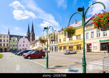 náměstí Přemysla Otakara II., Vysoké Mýto, Východní Čechy, Česká Republika / Square of Premysl Otakar II., Vysoke Myto, République tchèque Banque D'Images