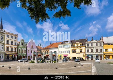 náměstí Přemysla Otakara II., Vysoké Mýto, Východní Čechy, Česká Republika / Square of Premysl Otakar II., Vysoke Myto, République tchèque Banque D'Images